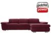 polsterpower Boxspringsofa - Saddle bordeaux - Basismodell - Recamiere rechts