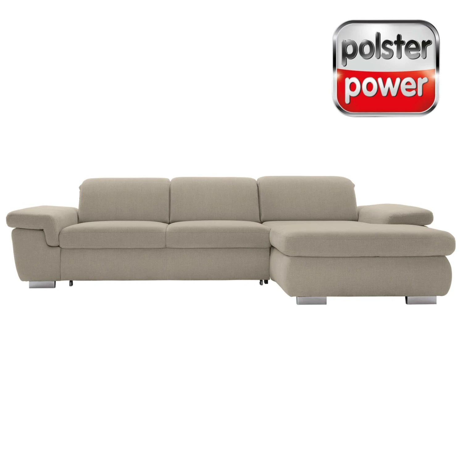 polsterpower Boxspringsofa - Miro ecru - Basismodell - Recamiere rechts 1 polsterpower Boxspringsofa - Miro ecru - Basismodell - Recamiere rechts