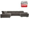 polsterpower Boxspring-Wohnlandschaft - Belle grey - Basismodell - Recamiere rechts