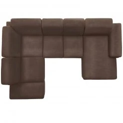 polsterpower Boxspring-Wohnlandschaft - Saddle braun - Basismodell - Recamiere rechts -Wohnzimmer Verkäufe 1231109778 03 1600Wx1600H