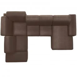 polsterpower Boxspring-Wohnlandschaft - Saddle braun - Basismodell - Recamiere rechts -Wohnzimmer Verkäufe 1231109778 04 1600Wx1600H