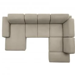 polsterpower Boxspring-Wohnlandschaft - Miro ecru - Basismodell - Recamiere links -Wohnzimmer Verkäufe 1231110277 03 1600Wx1600H