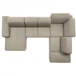 polsterpower Boxspring-Wohnlandschaft - Miro ecru - Basismodell - Recamiere links -Wohnzimmer Verkäufe 1231110277 04 1600Wx1600H