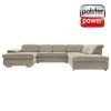 polsterpower Boxspring-Wohnlandschaft - Miro ecru - Basismodell - Recamiere links