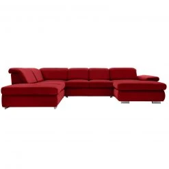 polsterpower Boxspring-Wohnlandschaft - Miro bordeaux - Basismodell - Recamiere rechts -Wohnzimmer Verkäufe 1231110578 09 1600Wx1600H