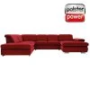 polsterpower Boxspring-Wohnlandschaft - Miro bordeaux - Basismodell - Recamiere rechts