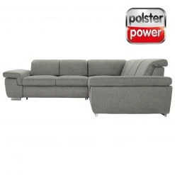 polsterpower Boxspringsofa - Belle silver - Basismodell - rechts