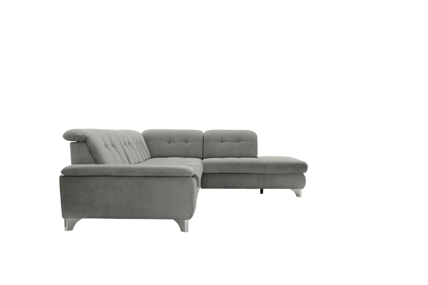 polsterpower Ecksofa - Belle silver - Basismodell - Ottomane rechts 7 polsterpower Ecksofa - Belle silver - Basismodell - Ottomane rechts – Bild 7