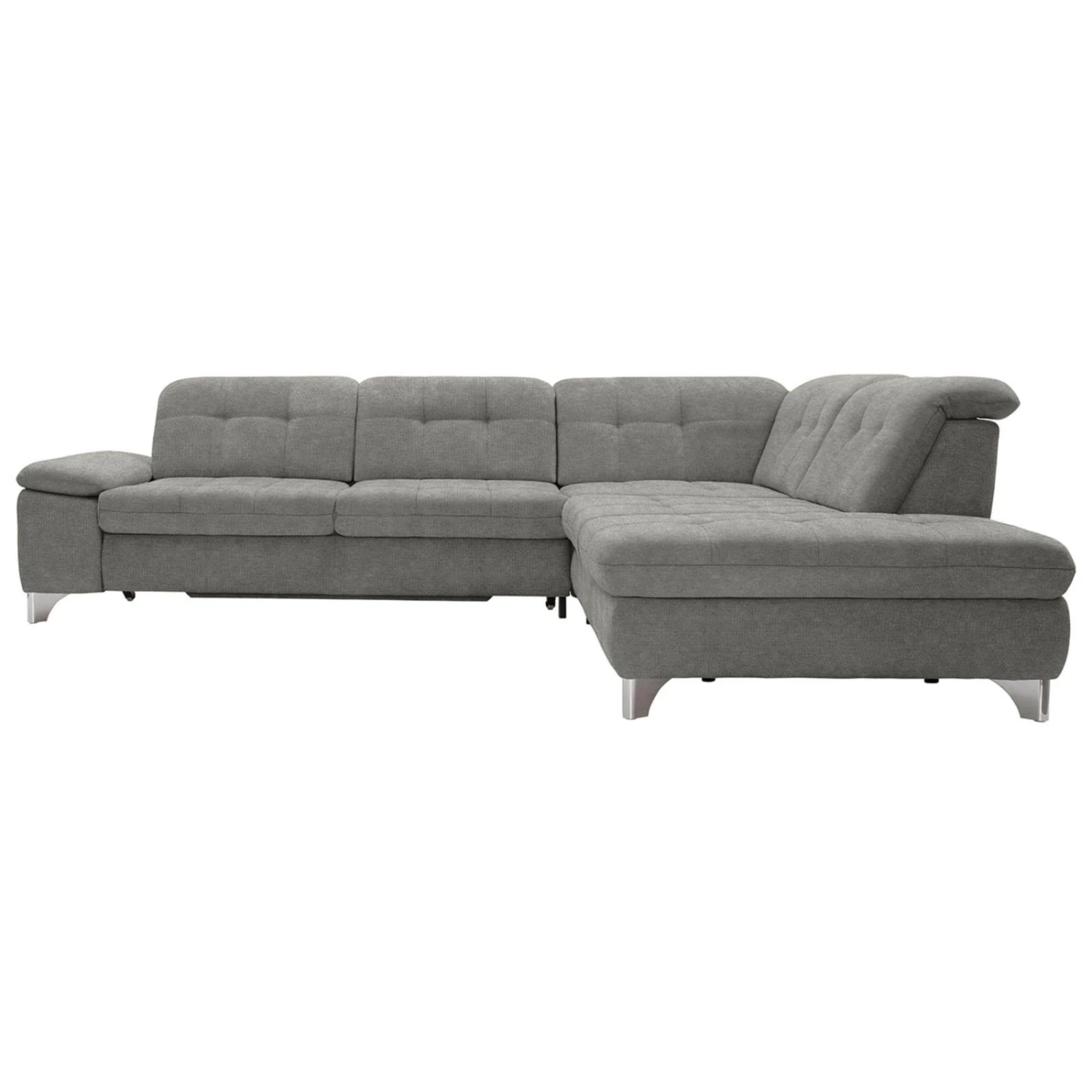 polsterpower Ecksofa - Belle silver - Basismodell - Ottomane rechts 8 polsterpower Ecksofa - Belle silver - Basismodell - Ottomane rechts – Bild 8