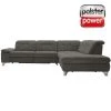 polsterpower Ecksofa - Belle grey - Basismodell - Ottomane rechts