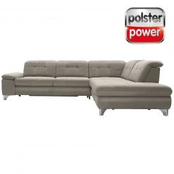 polsterpower Ecksofa - Holiday alu - Basismodell - Ottomane rechts