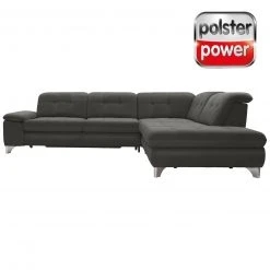 polsterpower Ecksofa - Holiday steel - Basismodell - Ottomane rechts