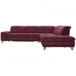 polsterpower Ecksofa - Saddle bordeaux - Basismodell - Ottomane rechts -Wohnzimmer Verkäufe 1231140577 09 1600Wx1600H
