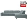 polsterpower Ecksofa - Miro ice - Basismodell - Ottomane rechts