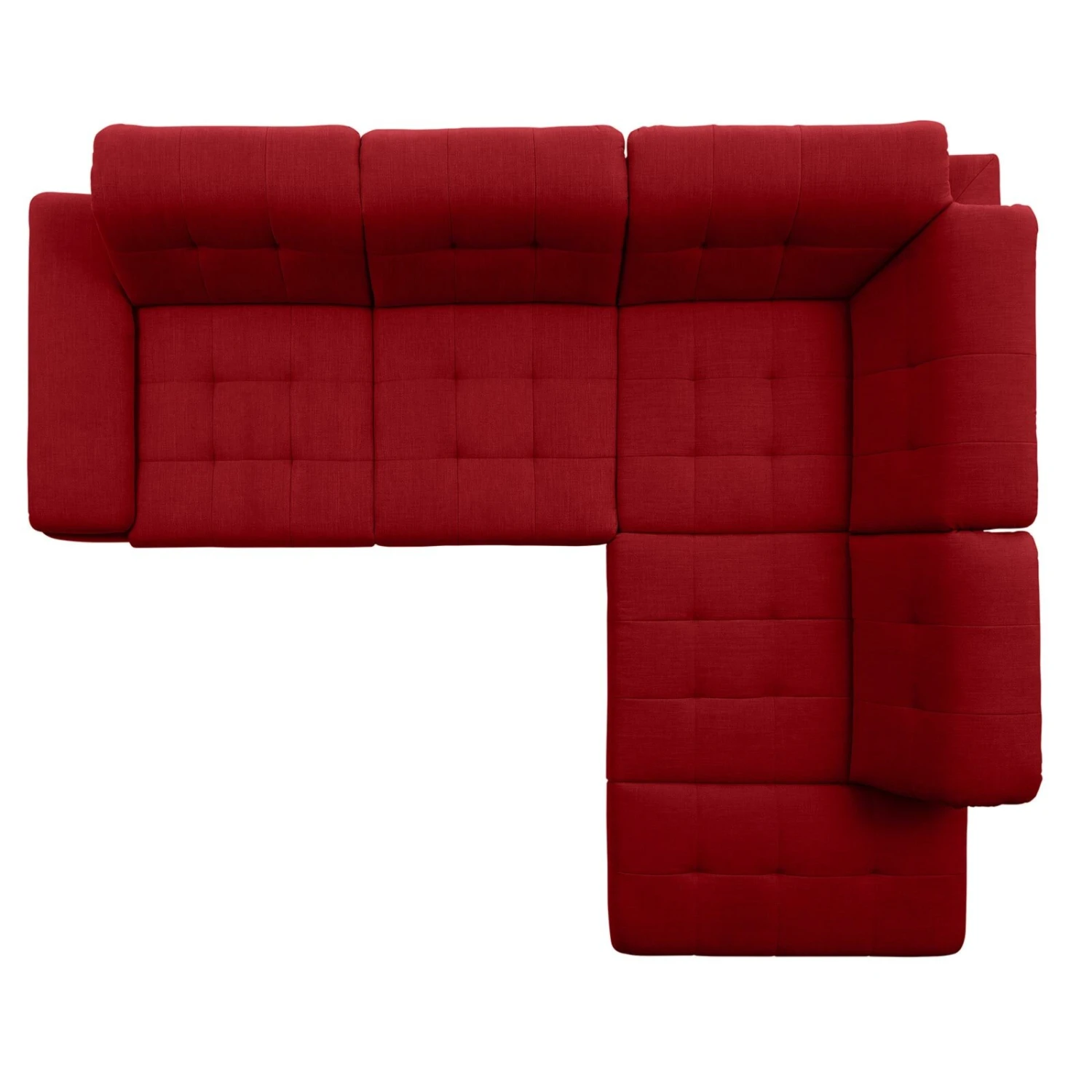 polsterpower Ecksofa - Miro bordeaux - Basismodell - Ottomane rechts 3 polsterpower Ecksofa - Miro bordeaux - Basismodell - Ottomane rechts – Bild 3