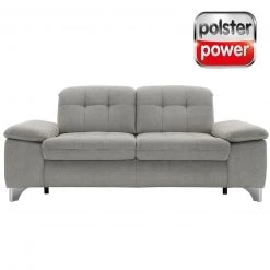 polsterpower 2,5-Sitzer-Sofa - Belle silver - Basismodell