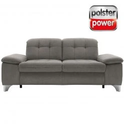 polsterpower 2,5-Sitzer-Sofa - Belle grey - Basismodell