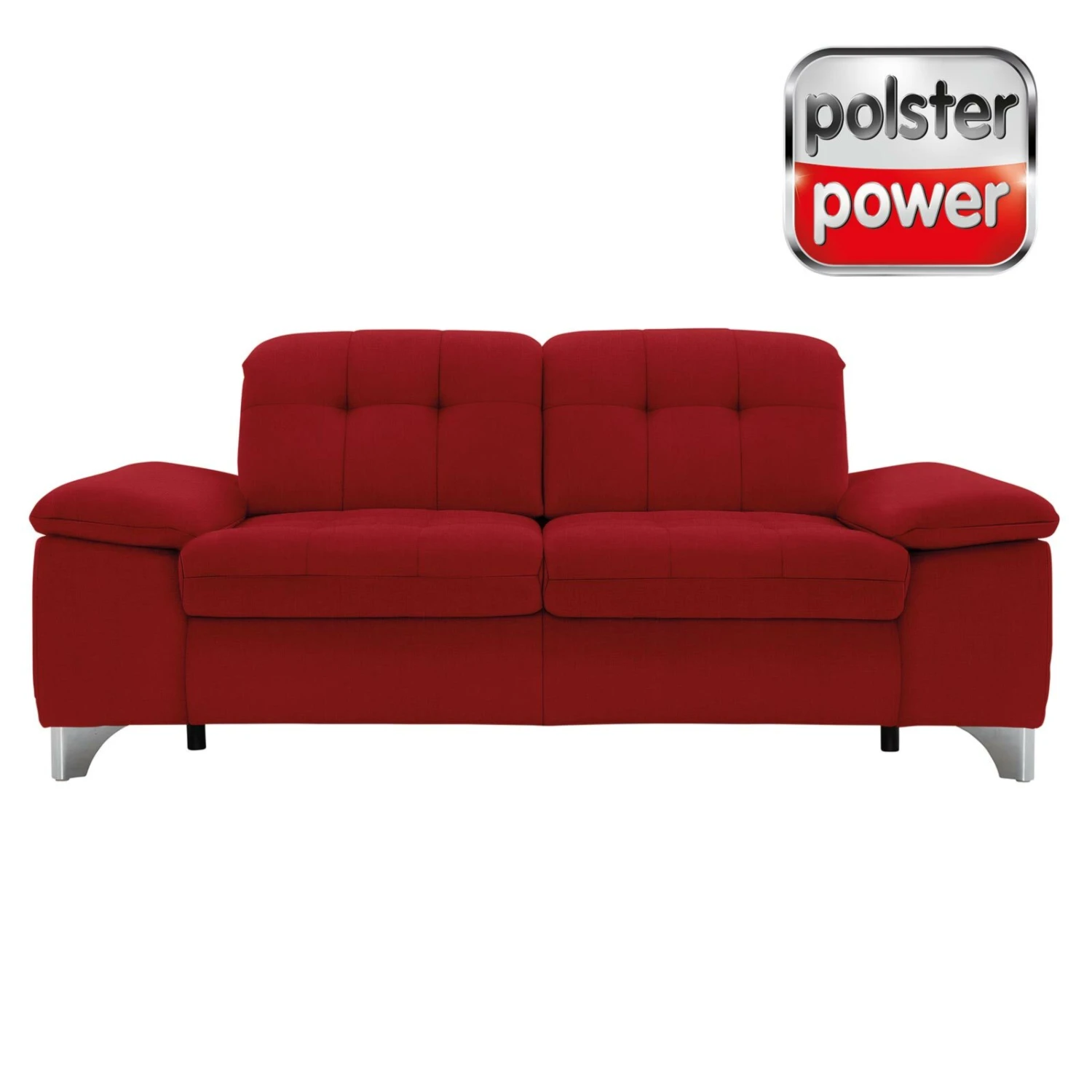 polsterpower 2,5-Sitzer-Sofa - Miro bordeaux - Basismodell 1 polsterpower 2,5-Sitzer-Sofa - Miro bordeaux - Basismodell