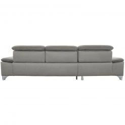 polsterpower Ecksofa - Belle silver - Basismodell - Recamiere links -Wohnzimmer Verkäufe 1231143577 04 1600Wx1600H