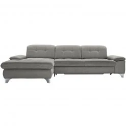 polsterpower Ecksofa - Belle silver - Basismodell - Recamiere links -Wohnzimmer Verkäufe 1231143577 09 1600Wx1600H