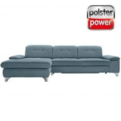 polsterpower Ecksofa - Belle ice - Basismodell - Recamiere links
