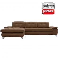 polsterpower Ecksofa - Holiday mandel - Basismodell - Recamiere links