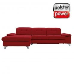 polsterpower Ecksofa - Miro bordeaux - Basismodell - Recamiere links