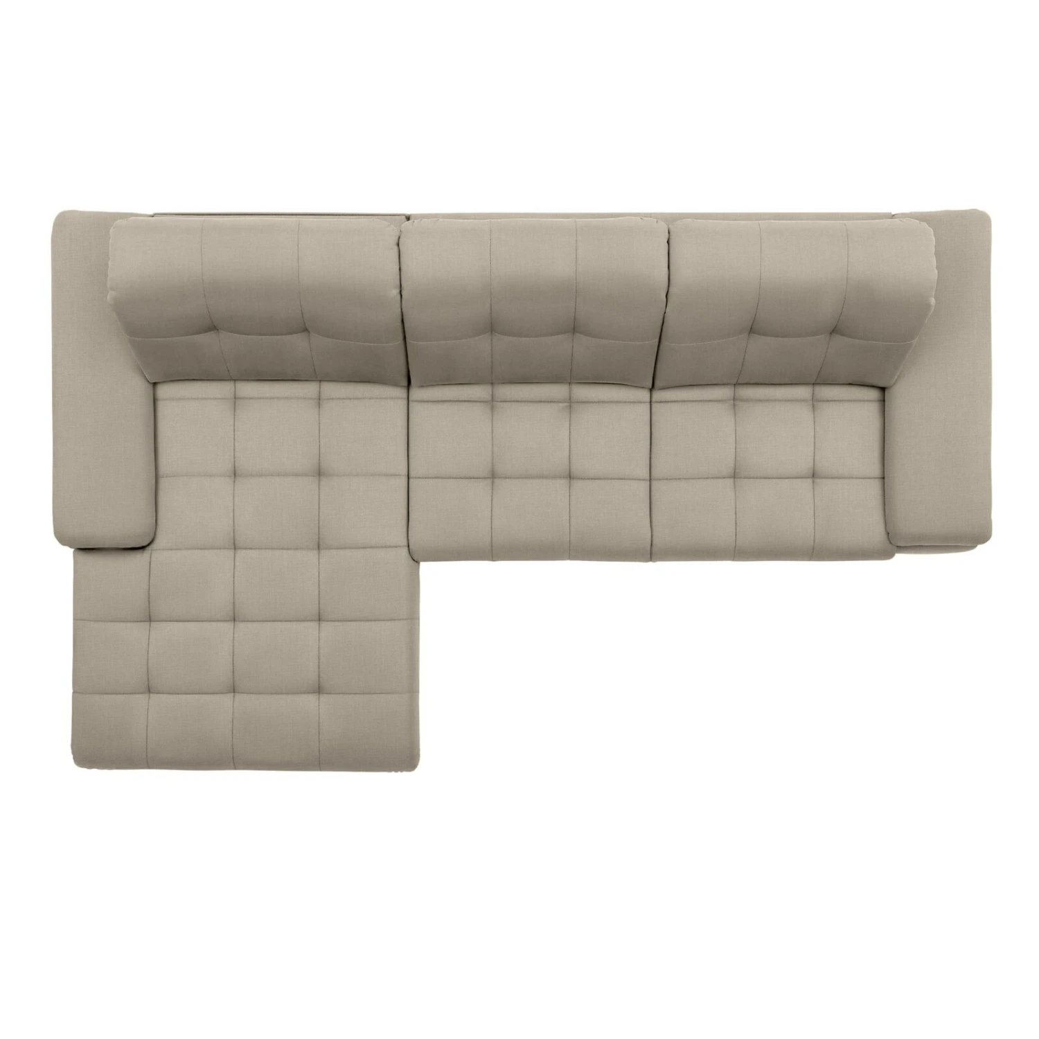 polsterpower Ecksofa - Miro ecru - Basismodell - Recamiere links 5 polsterpower Ecksofa - Miro ecru - Basismodell - Recamiere links – Bild 5