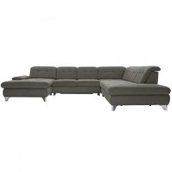 polsterpower Wohnlandschaft - Belle grey - Basismodell - Recamiere links -Wohnzimmer Verkäufe 1231144877 09 1600Wx1600H