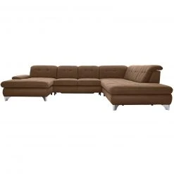 polsterpower Wohnlandschaft - Holiday mandel - Basismodell - Recamiere links -Wohnzimmer Verkäufe 1231145077 09 1600Wx1600H