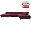 polsterpower Wohnlandschaft - Saddle bordeaux - Basismodell - Recamiere links