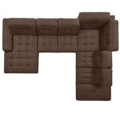 polsterpower Wohnlandschaft - Saddle braun - Basismodell - Recamiere links -Wohnzimmer Verkäufe 1231145477 03 1600Wx1600H