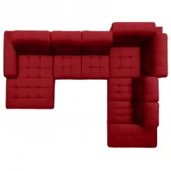 polsterpower Wohnlandschaft - Miro bordeaux - Basismodell - Recamiere links -Wohnzimmer Verkäufe 1231145777 03 1600Wx1600H