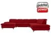 polsterpower Wohnlandschaft - Miro bordeaux - Basismodell - Recamiere links