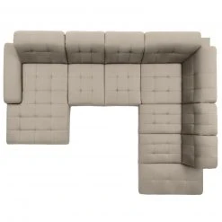 polsterpower Wohnlandschaft - Miro ecru - Basismodell - Recamiere links -Wohnzimmer Verkäufe 1231145877 07 1600Wx1600H