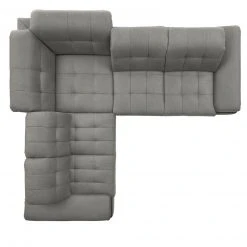 polsterpower Ecksofa - Belle silver - Basismodell - links -Wohnzimmer Verkäufe 1231145978 03 1600Wx1600H