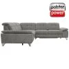 polsterpower Ecksofa - Belle silver - Basismodell - links