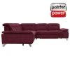 polsterpower Ecksofa - Saddle bordeaux - Basismodell - links