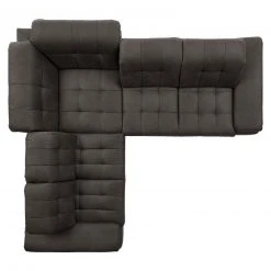 polsterpower Ecksofa - Saddle anthrazit - Basismodell - links -Wohnzimmer Verkäufe 1231146778 03 1600Wx1600H