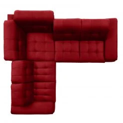 polsterpower Ecksofa - Miro bordeaux - Basismodell - links -Wohnzimmer Verkäufe 1231146978 03 1600Wx1600H