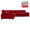 polsterpower Ecksofa - Miro bordeaux - Basismodell - links