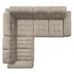 polsterpower Ecksofa - Miro ecru - Basismodell - links -Wohnzimmer Verkäufe 1231147078 06 1600Wx1600H