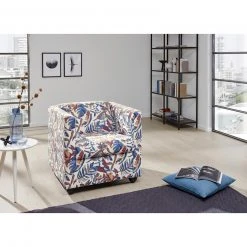 Sessel - LOOKS by Wolfgang Joop - beige gemustert - Holzfüße -Wohnzimmer Verkäufe 1238003700 04 1600Wx1600H