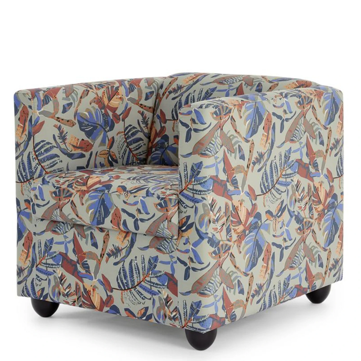 Sessel - LOOKS by Wolfgang Joop - grau gemustert - Holzfüße 2 Sessel - LOOKS by Wolfgang Joop - grau gemustert - Holzfüße – Bild 2