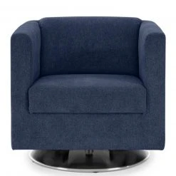 Sessel - LOOKS by Wolfgang Joop - dunkelblau - Tellerfuß -Wohnzimmer Verkäufe 1238003900 09 1600Wx1600H