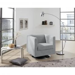 Sessel - LOOKS by Wolfgang Joop - grey - Tellerfuß -Wohnzimmer Verkäufe 1238003902 04 1600Wx1600H