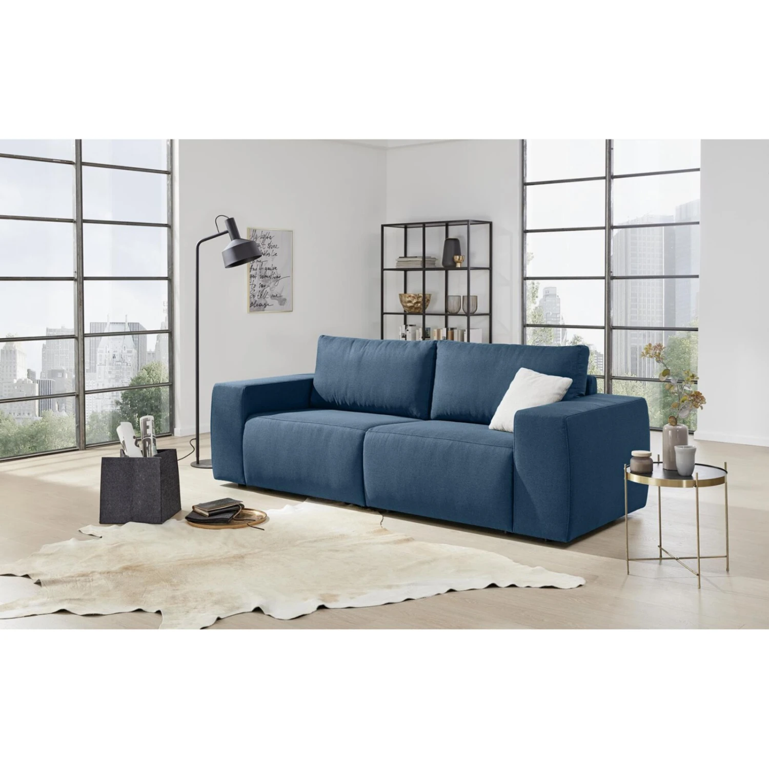 Bigsofa - LOOKS by Wolfgang Joop - dunkelblau - Webstoff 3 Bigsofa - LOOKS by Wolfgang Joop - dunkelblau - Webstoff – Bild 3