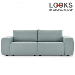 Bigsofa - LOOKS by Wolfgang Joop - eisblau - Webstoff