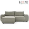 Ecksofa - LOOKS by Wolfgang Joop - steel - beidseitig montierbar
