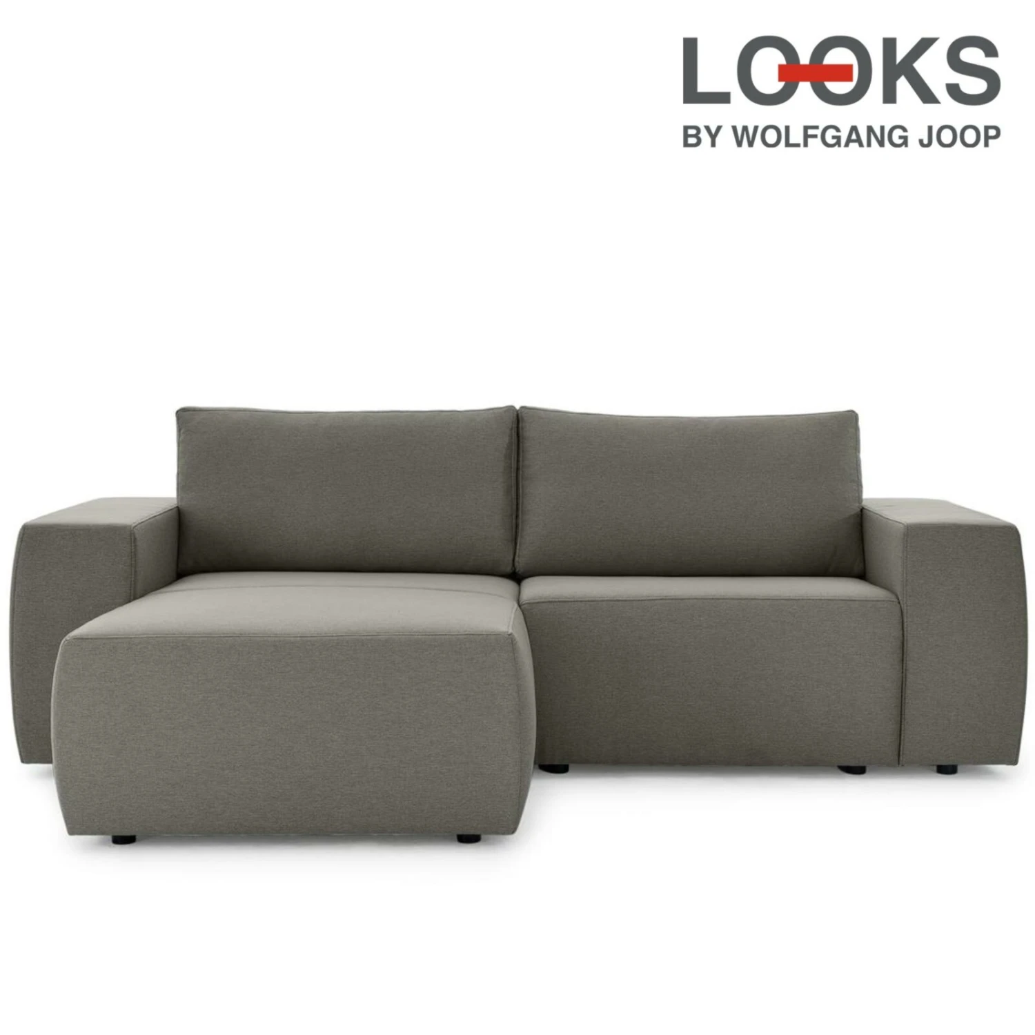 Ecksofa - LOOKS by Wolfgang Joop - grau - beidseitig montierbar 1 Ecksofa - LOOKS by Wolfgang Joop - grau - beidseitig montierbar